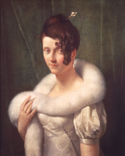Portrait of a woman with a hair pin by Baron François Pascal Simon Gérard
